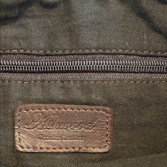 Ashwood Woven Leather Shoulder Bag - Dark Brown - Picture 5 of 9